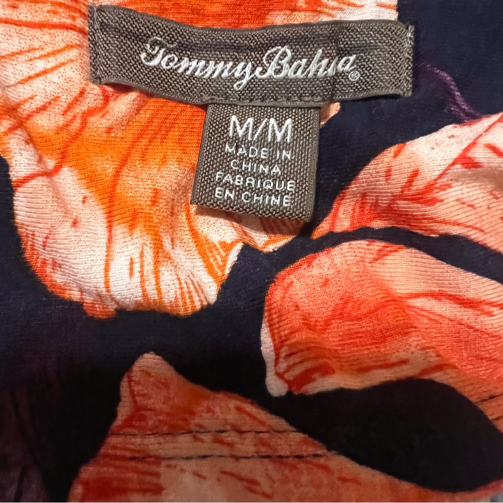 Tommy Bahama Orange and Blue Floral Dress - Picture 2 of 9